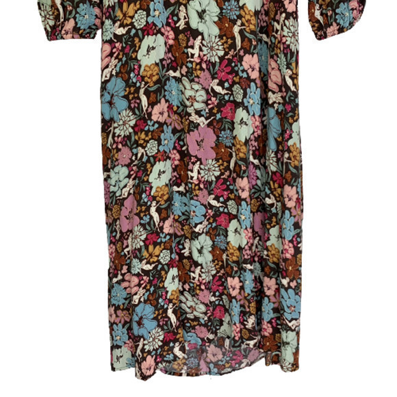 FRNCH Paris Aida Small Multi-Color Floral Open Tie-Back Midi Dress - NWT - Picture 7 of 16